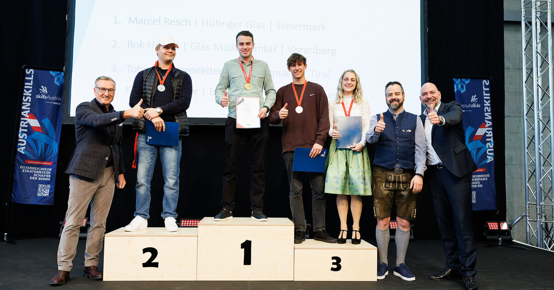 Showdown in Salzburg: Beim Finale der AustrianSkills 2023 wurde auch der Staatsmeister in Glasbautechnik gekürt.