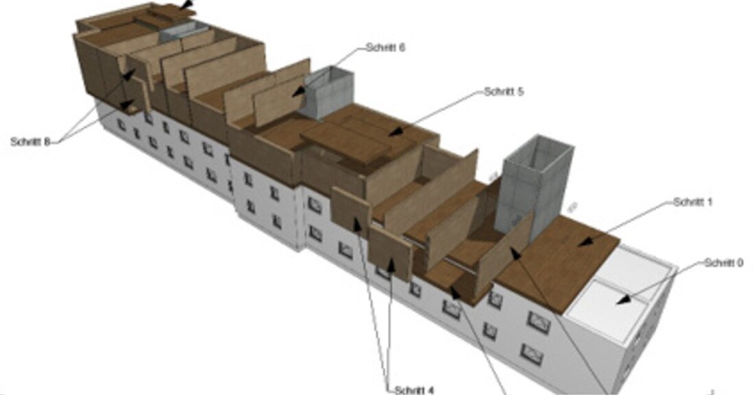 Die FH Salzburg hat ein Holzbausystem für die vertikale Nachverdichtung von Geschosswohnbauten entwickelt.