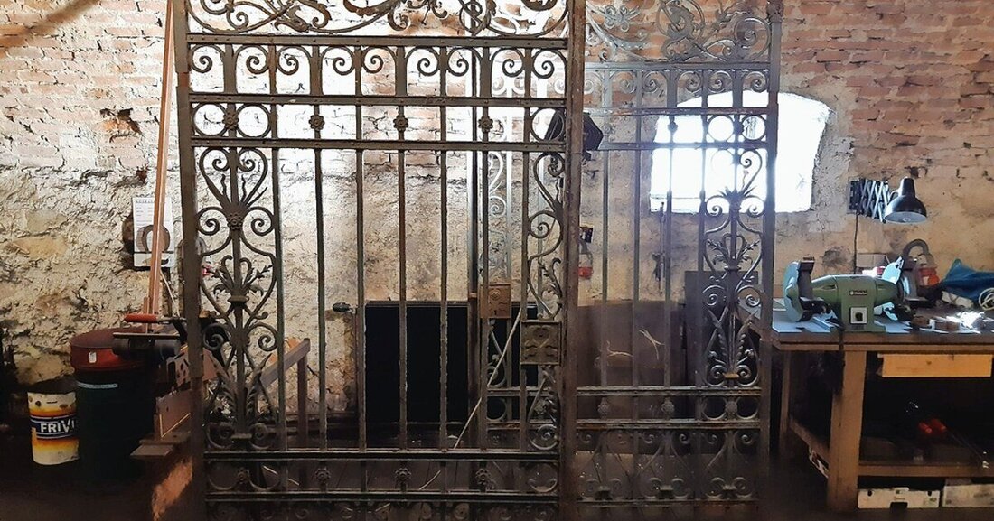 24. bis 28. April 2023: Instandsetzung und Ergänzung von Gitterwerken aus Schmiedeeisen.