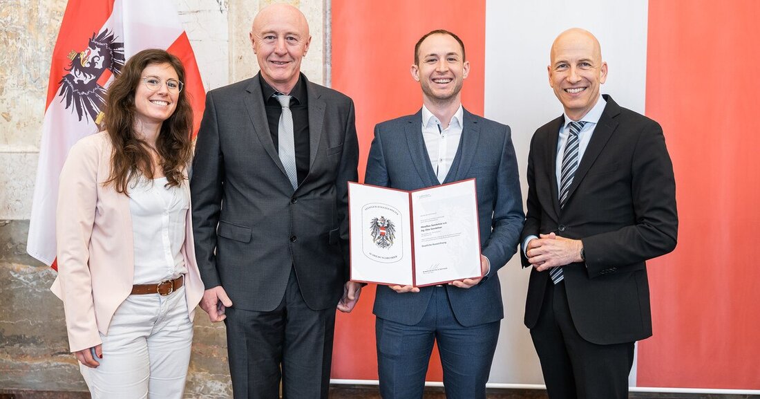 Metallbau Sonnleitner als hervorragender Ausbildungsbetrieb geehrt.