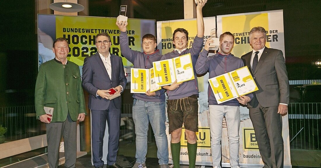 Jonas Lev aus Salzburg siegte beim diesjährigen Bundeswettbewerb der Hochbauer.