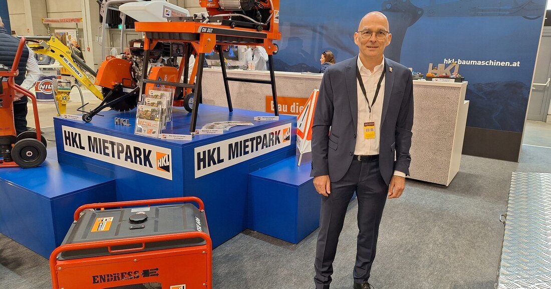 Christian Heigl, Österreich-Geschäftsführer des Baumaschinen-Vermieters HKL, spricht im Interview mit der Bauzeitung Klartext.