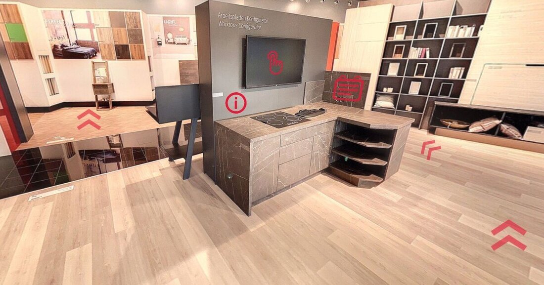 Ab sofort können sich Besucher im Egger Forum digital über Produkte und Services informieren.