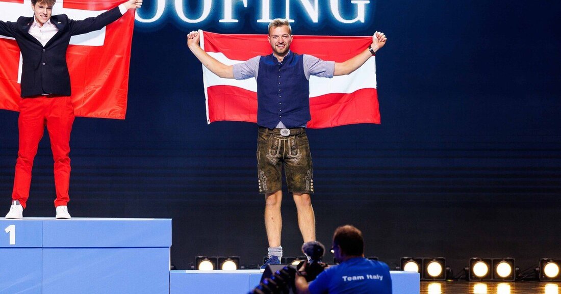 René Krumphuber konnte bei den EuroSkills 2023 in Polen im Spenglerbewerb Bronze holen.