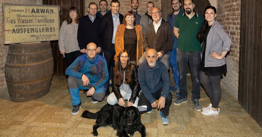 Bereits die Bassena am Gang zählte zum Aufgabengebiet des Familienbetriebs Marvan.