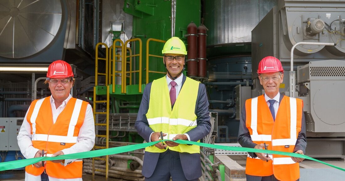 Lafarge eröffnet im Zementwerk Mannersdorf eine Rohmühle, die zu einer Einsparung von 17.000 Tonnen CO2 führen soll.