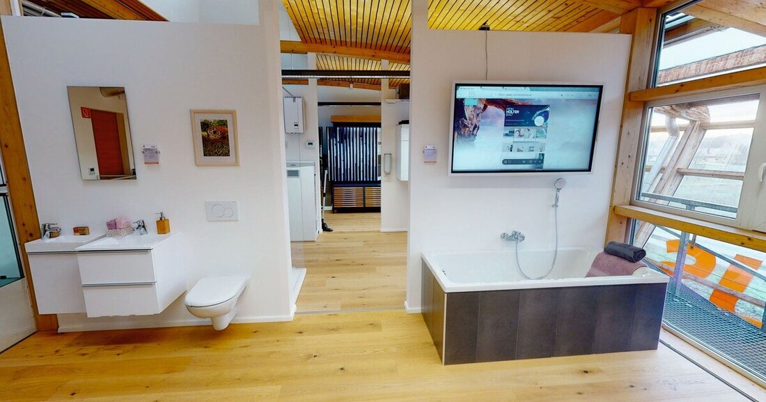 Haas Fertighaus und der Sanitär- und Heizungsgroßhändler Holter arbeiten künftig bei der Bäderplanung zusammen.