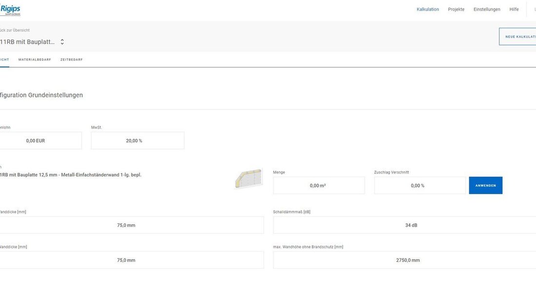 Saint-Gobain bietet mit Horst ein Hybrid aus Systemsuche und Mengenermittlung an.