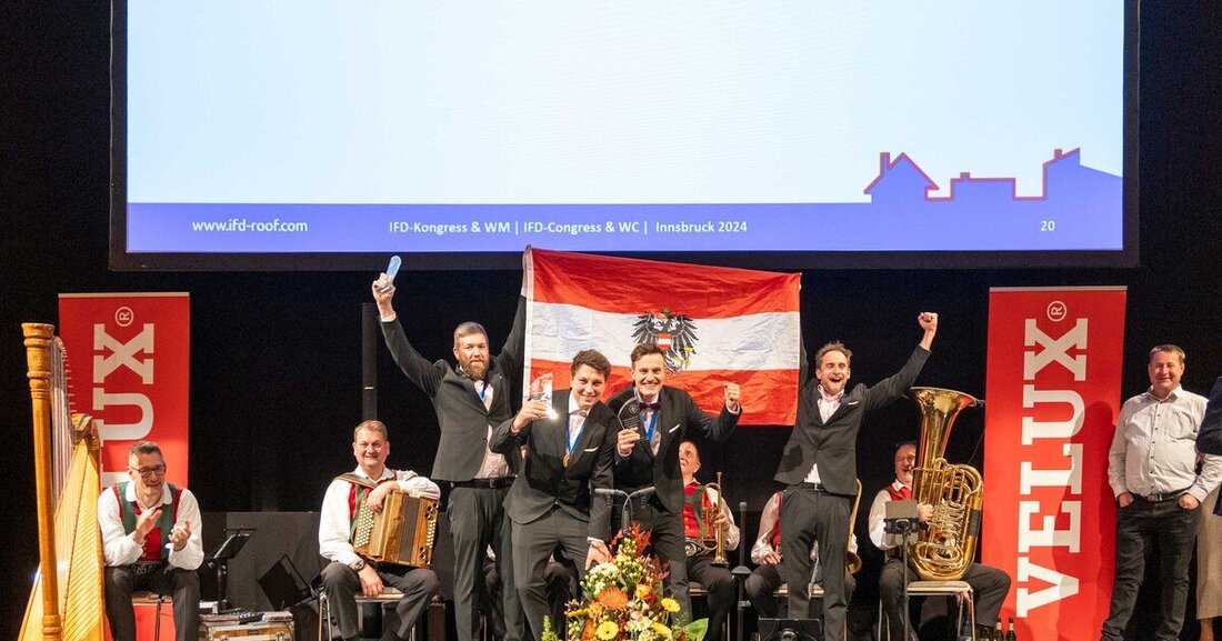 Österreichs Dachdecker und Flachdachtechniker haben bei der IFD-Weltmeisterschaft Junger Dachdecker zwei Mal Gold geholt.