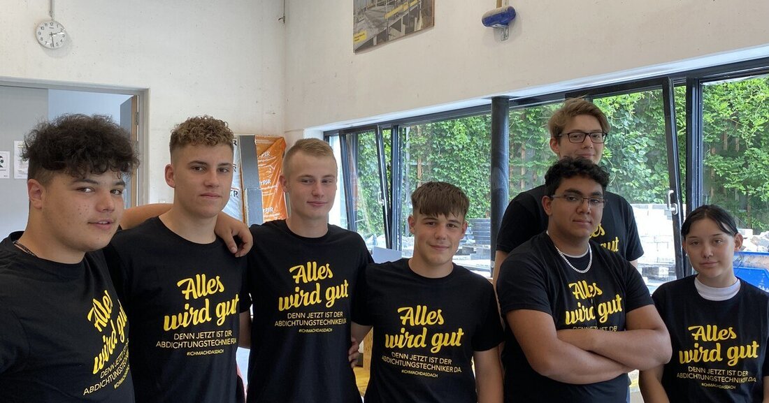 Zu Besuch bei den ersten Lehrlingen im jungen Beruf der Bauwerksabdichtungstechnik.