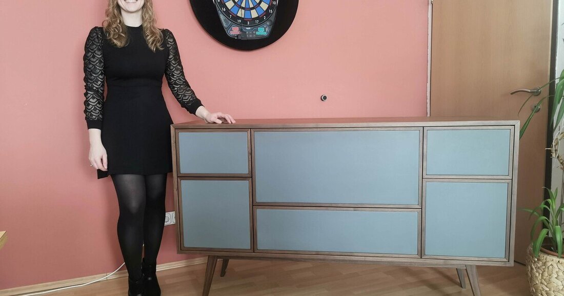 Das Meisterstück "Collector" von Daniela Haufenmair bietet viel Platz für ihre Plattensammlung.