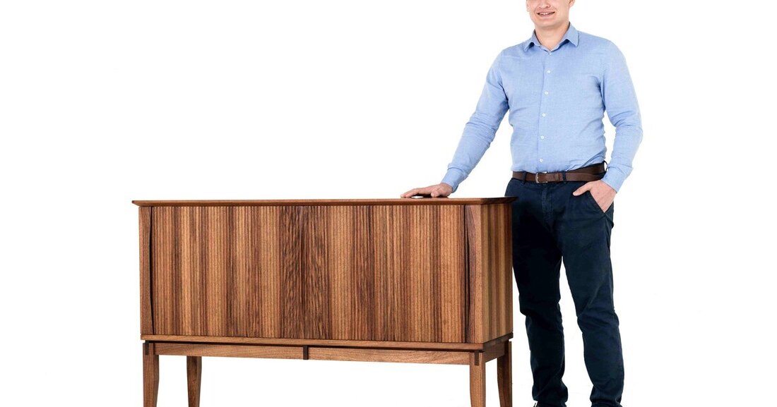 Jakob Brauchart schuf mit seinem Abschluss- und Meisterstück "Résider" ein elegantes und multifunktionales Möbel.