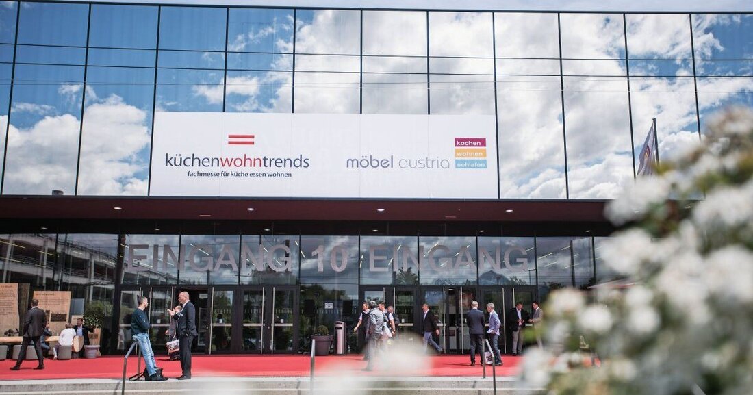 Das Messedoppel Küchenwohntrends und Möbel Austria findet von 3. bis 7. Mai online und von 6. bis 8. Oktober live und online statt.