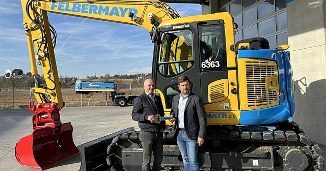 Fünf Bagger und drei Radlader von Komatsu hat das erfolgreiche Familienunternehmen Felbermayr kürzlich erworben.