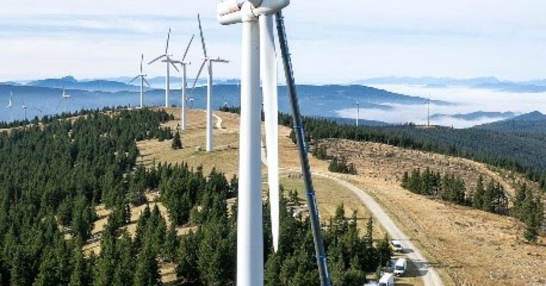 Der Liebherr-Mobilkran LTM 1300-6.3 bewies, dass er besonders gut für den Einsatz in Windkraftanlagen geeignet ist.