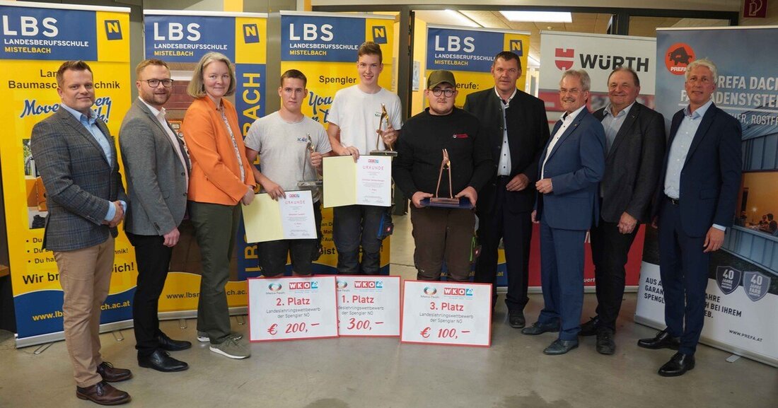 In der LBS Mistelbach ging am 2. Mai 2024 der Landeslehrlingswettbewerb der niederösterreichischen Spengler über die Bühne.