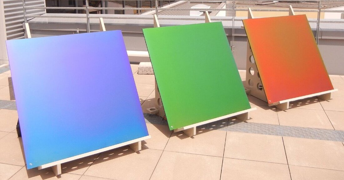 Der Solarhersteller Megasol hat die Farbgebung für Solarpanels weiterentwickelt. Die Inspiration kam von einem Falter.