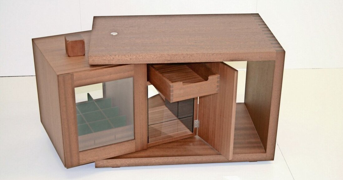 Das Meisterstück von Andreas Bauer ist vom USB-Stick inspiriert und zeigt, wie sich Handwerk und EDV verbinden lassen.