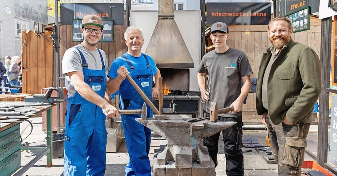In Salzburg fand Ende September anlässlich des Rupertikirtages eine Präsentation des Schmiedehandwerks statt.
