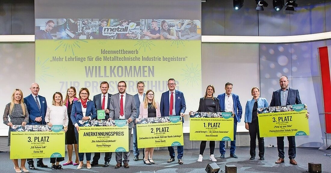 Metall bringt´s: Der Fachverband Metalltechnische Industrie prämiert kreative Ideen und Konzepte um junge Menschen für das Metallgewerbe zu gewinnen.