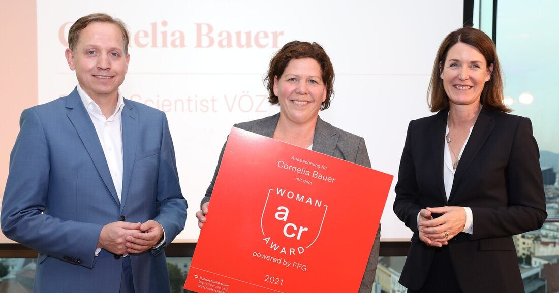 Der diesjährige ACR Woman Award ging an die VÖZ-Forscherin Cornelia Bauer.