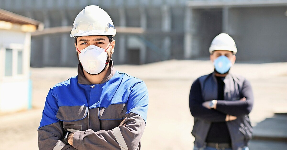 Maskenpflicht auf der Baustelle