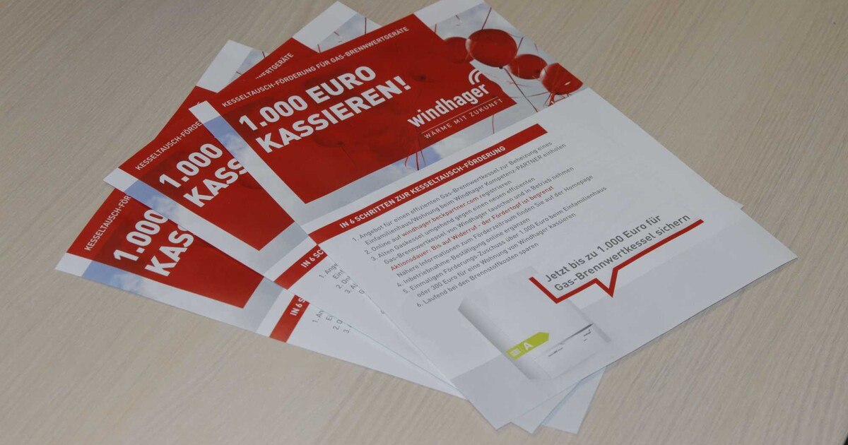 Windhager fördert Gas-Kesseltausch