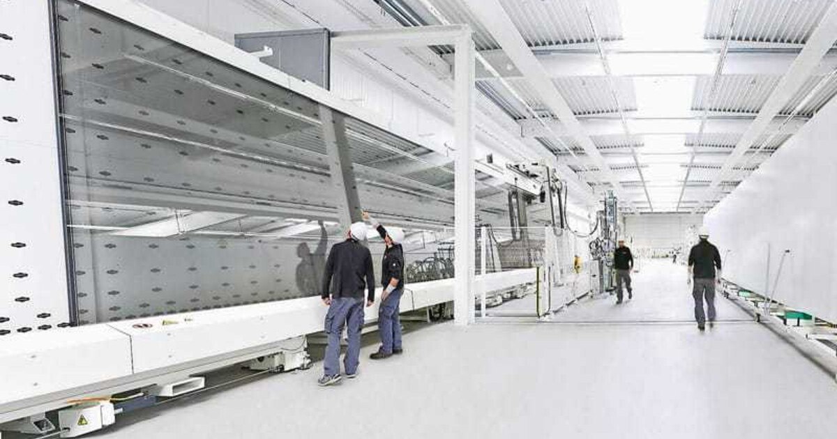 Isolierglas-Produktion im Großformat