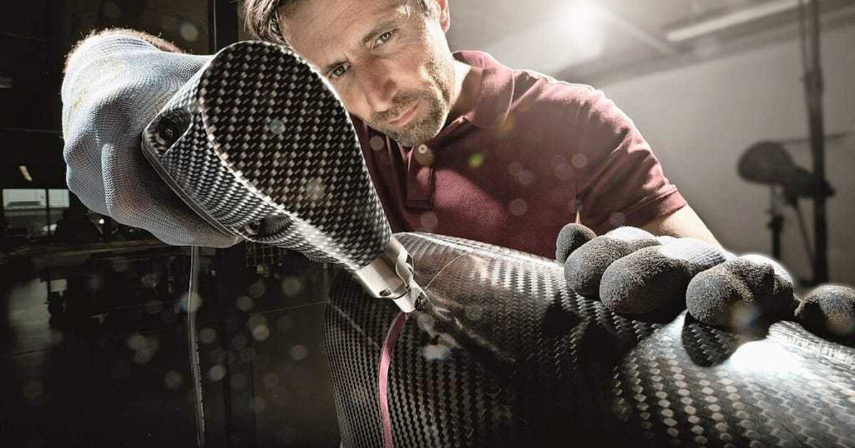 Scharfer Schnitt durch den Faserverbund