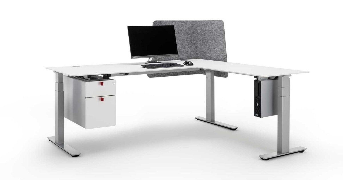 Modularer Büroarbeitsplatz von Häfele