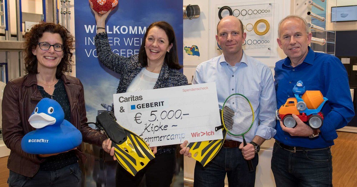 Geberit bringt Kinder zum Strahlen