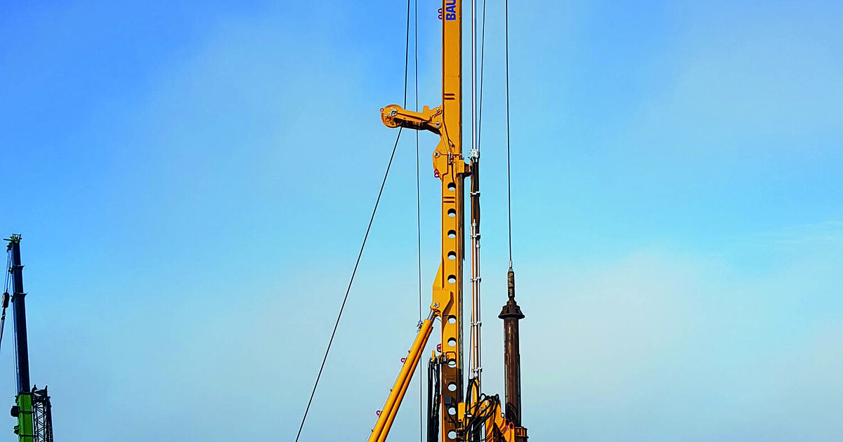 Testpfähle für Offshore-Windpark