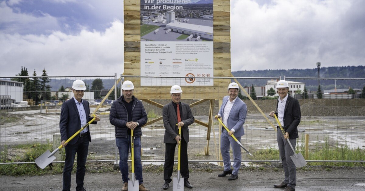 Baubeginn für Sto-Produktionsanlage in Villach