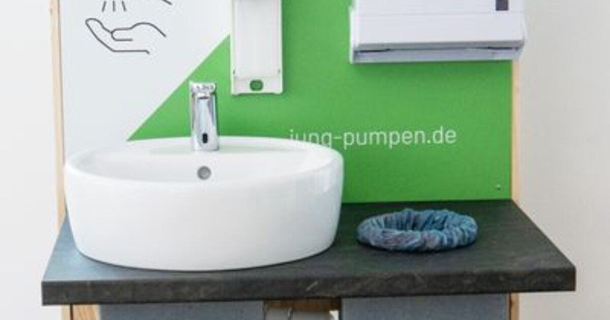 Mobile Waschtische für Schulen