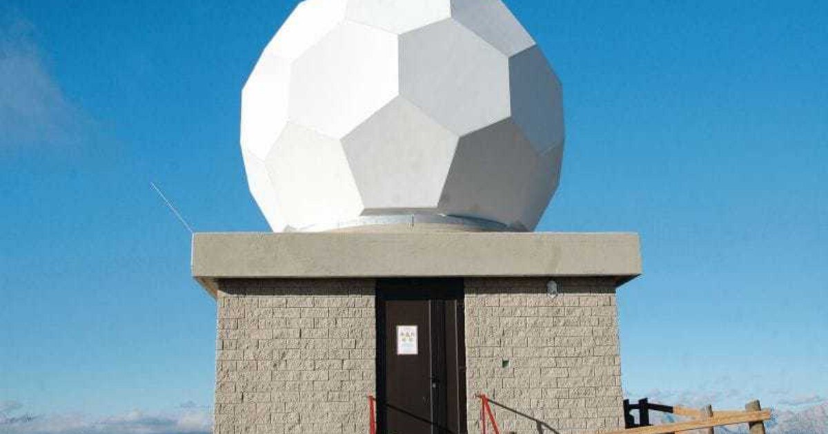 Dichtes Dach für Radarstation