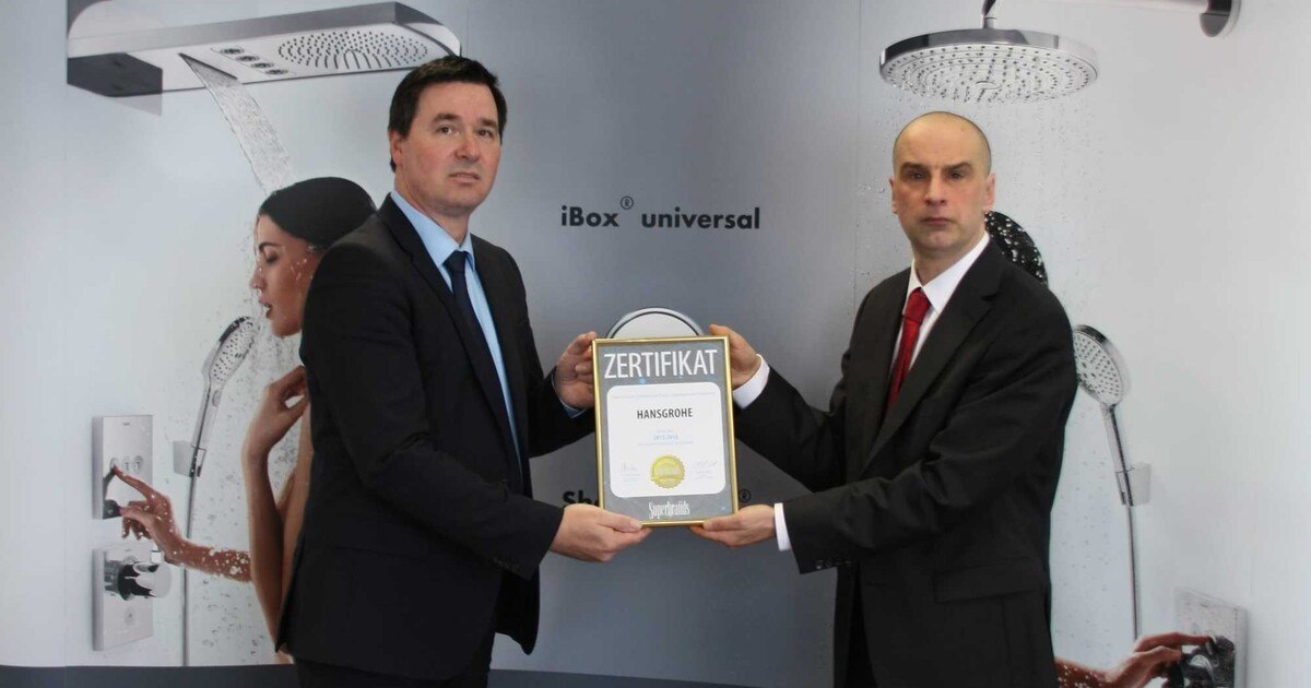 Hansgrohe Österreich erhält "Business Superbrand Austria"