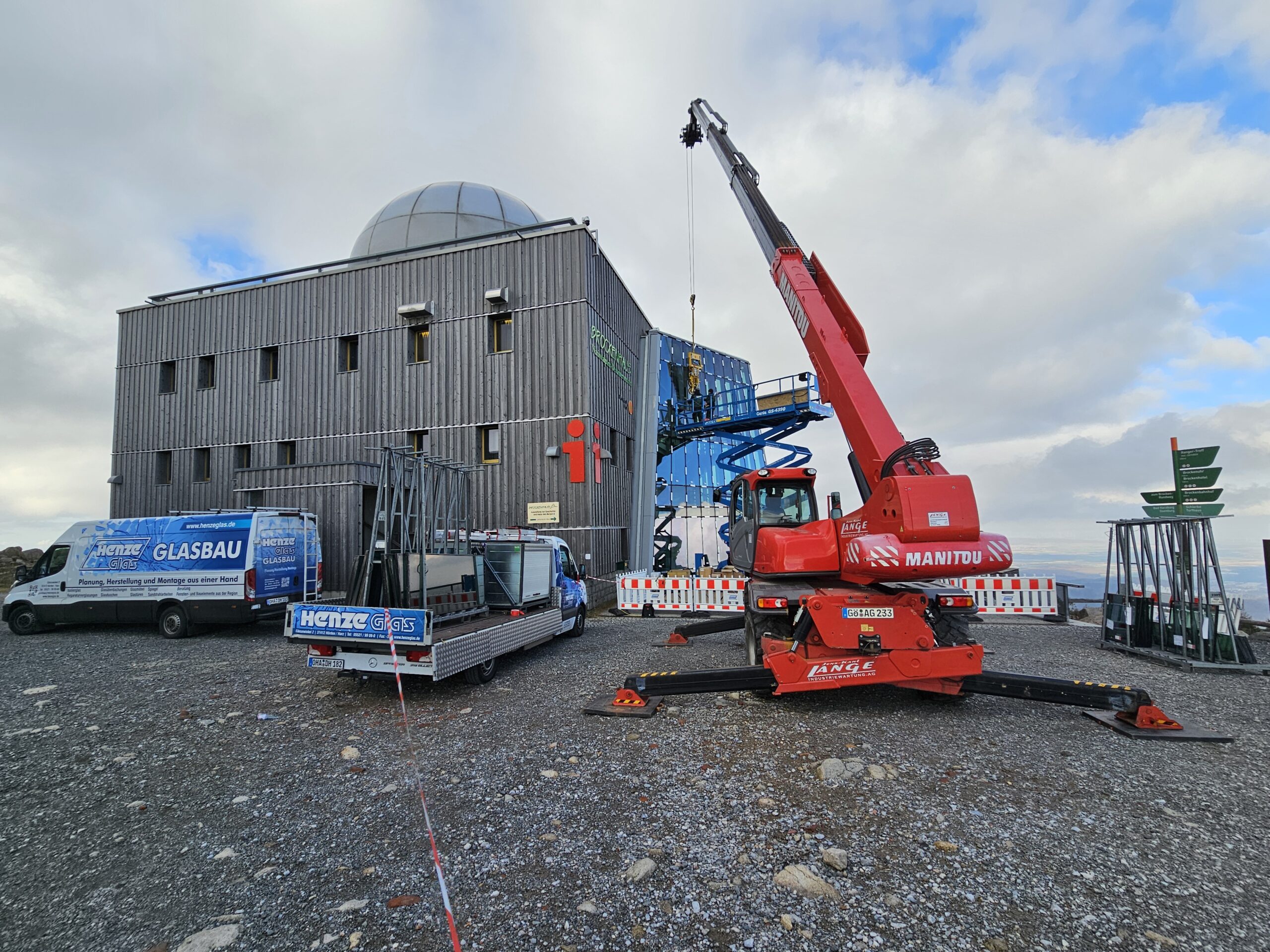 Isolierglasmontage unter erschwerten Bedingungen