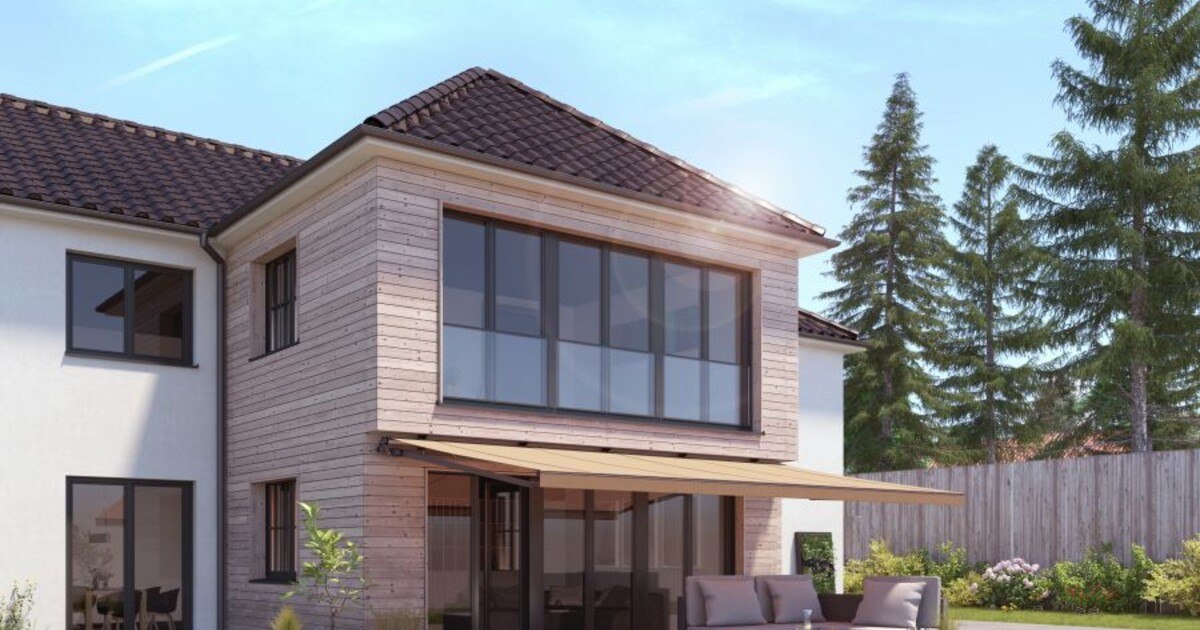 Transparente Absturzsicherung an der Fassade