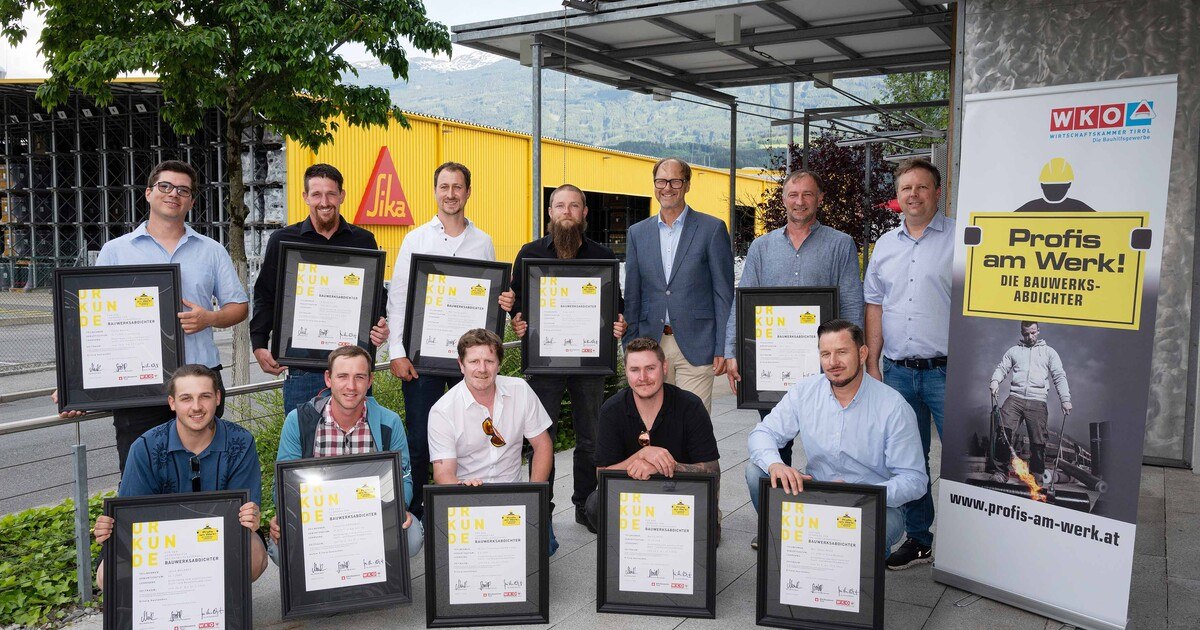 12 neue Bauwerksabdichter-Profis in Tirol