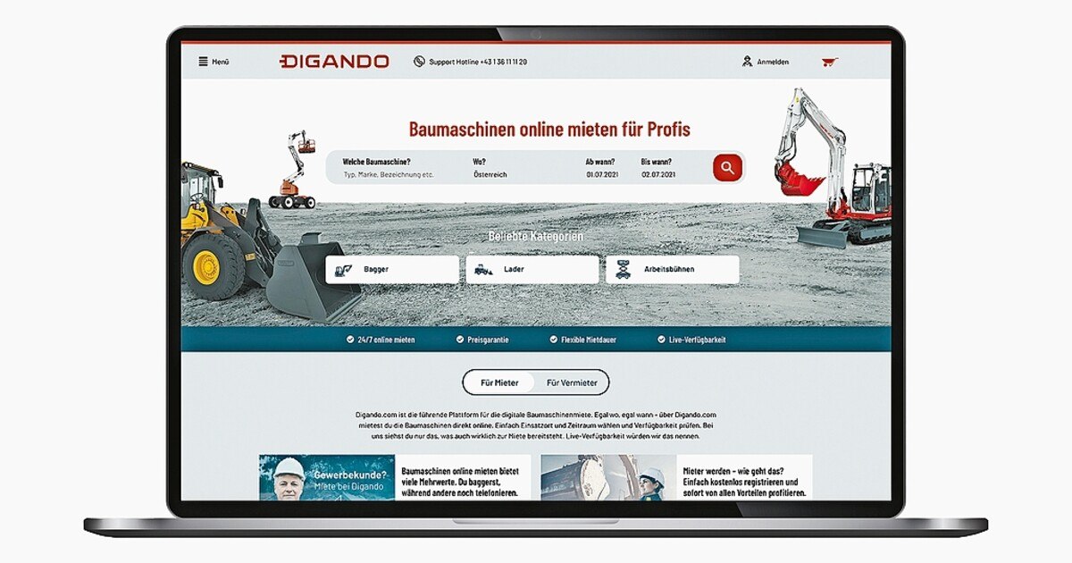 Facelift für Digando.com