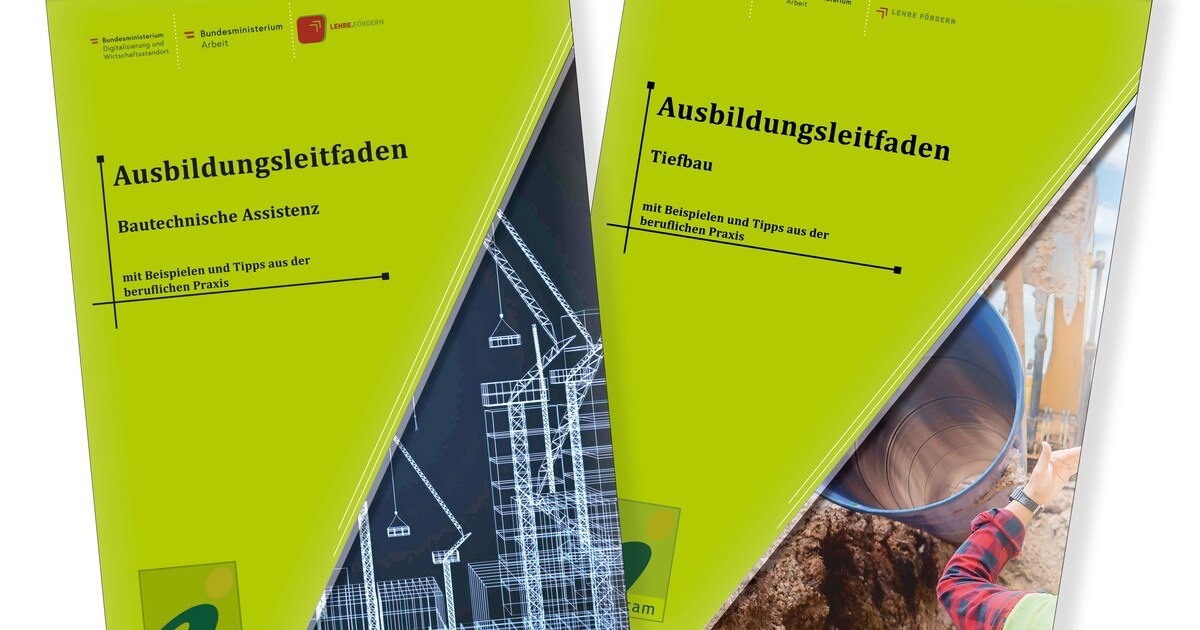 Ausbildungsleitfäden für Baulehrberufe