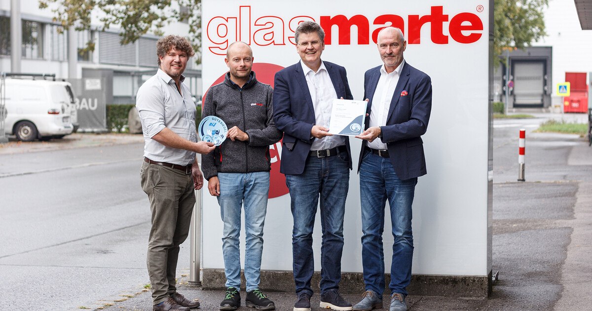 Glas Marte mit AUVA-Gütesiegel ausgezeichnet