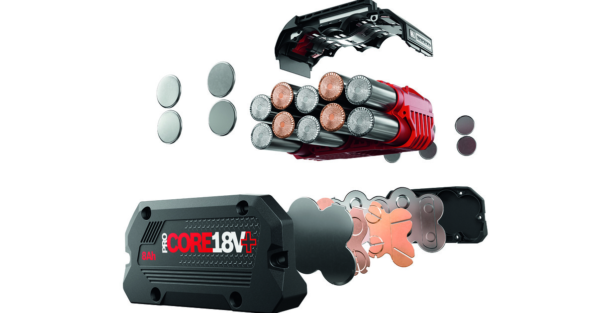 18 Volt-Akku mit neuer Zelltechnologie