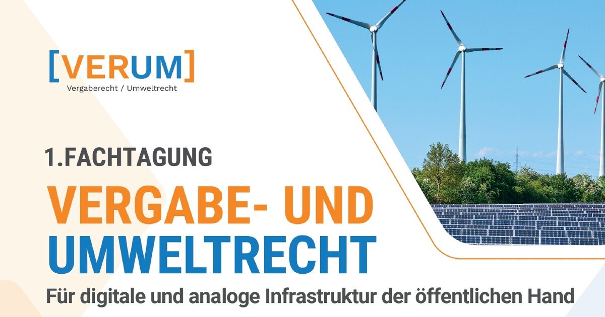 1. Fachtagung für Vergabe- und Umweltrecht