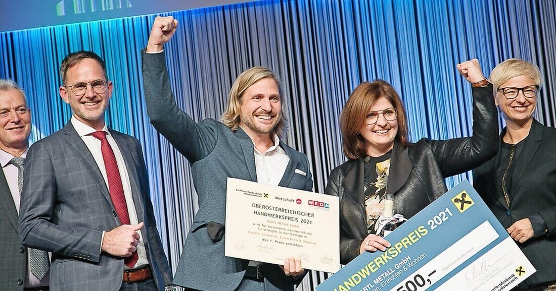 Bei den OÖ Handwerkspreisen 2021 hat die Metalltechnik drei von zwölf Preisen "abgeräumt".
