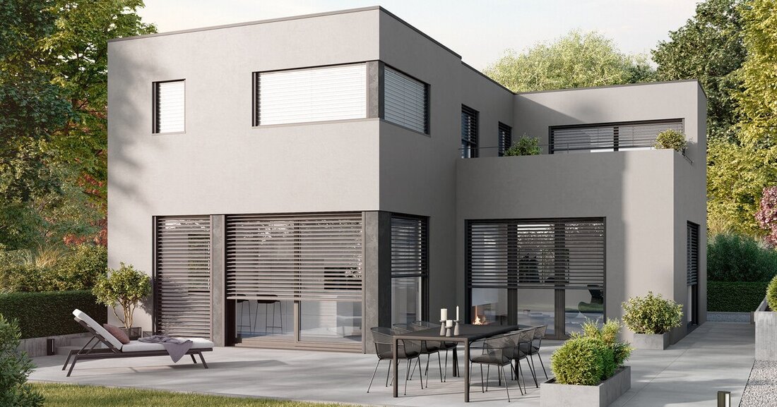 In zahlreichen Wohnungs- und Objektbauten sorgt ein Raffstoresystem für optimale Verdunkelung mit gleichzeitig effizienter Lichtlenkung.