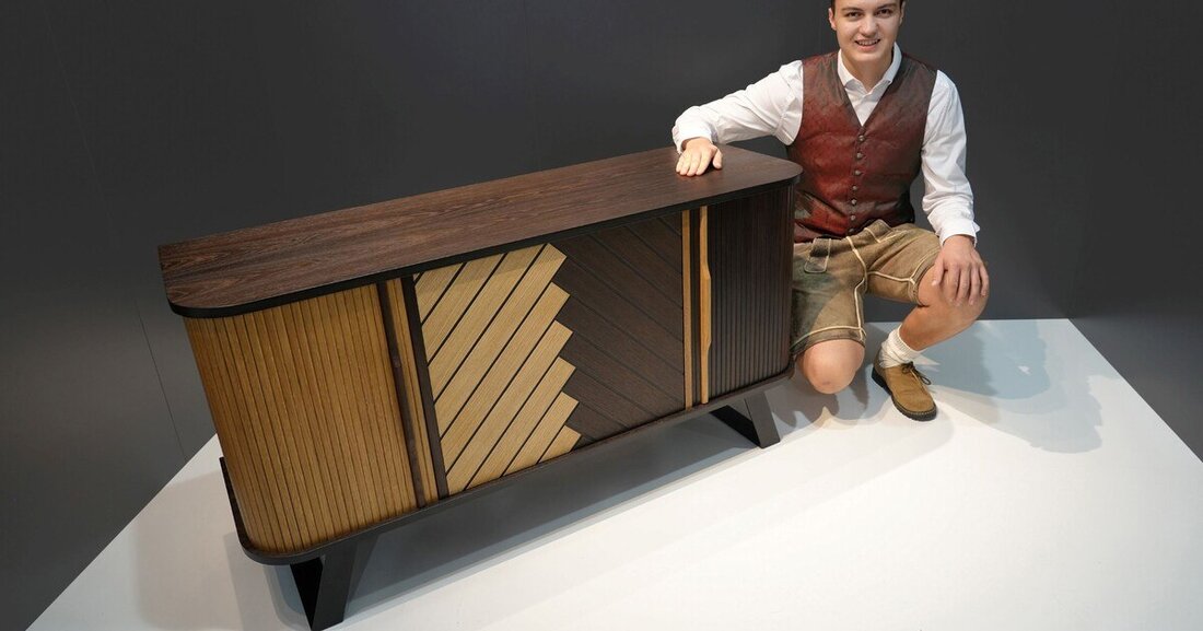 Die Schüler*innen des Werkschulheim Felbertal präsentierten ihre Gesellenstücke als Abschluss der LAP Tischlereitechnik.