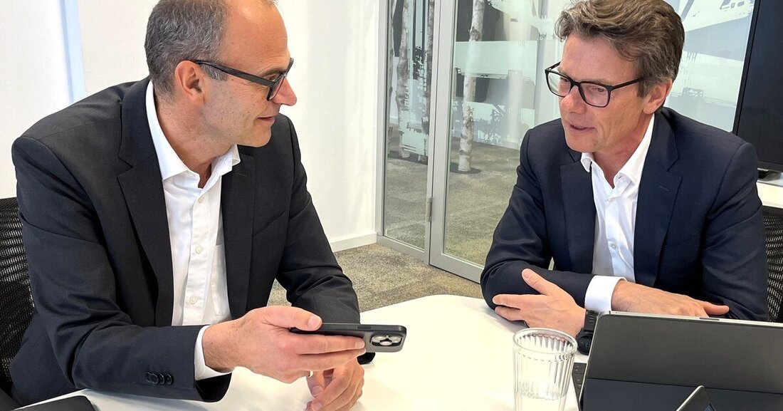 Robert Schedler (FCP) und Peter Krammer (Swietelsky) sprechen über BIM-Modelle - und ein neues Tool, das ihnen neuen Schub bringen soll.