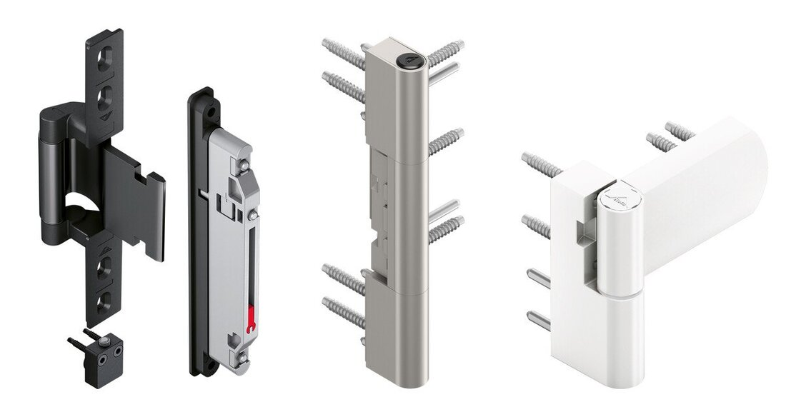 Das Tür-Portfolio von Roto hat mit dem verdeckten Türband „Roto Solid C“ ein neues Mitglied.