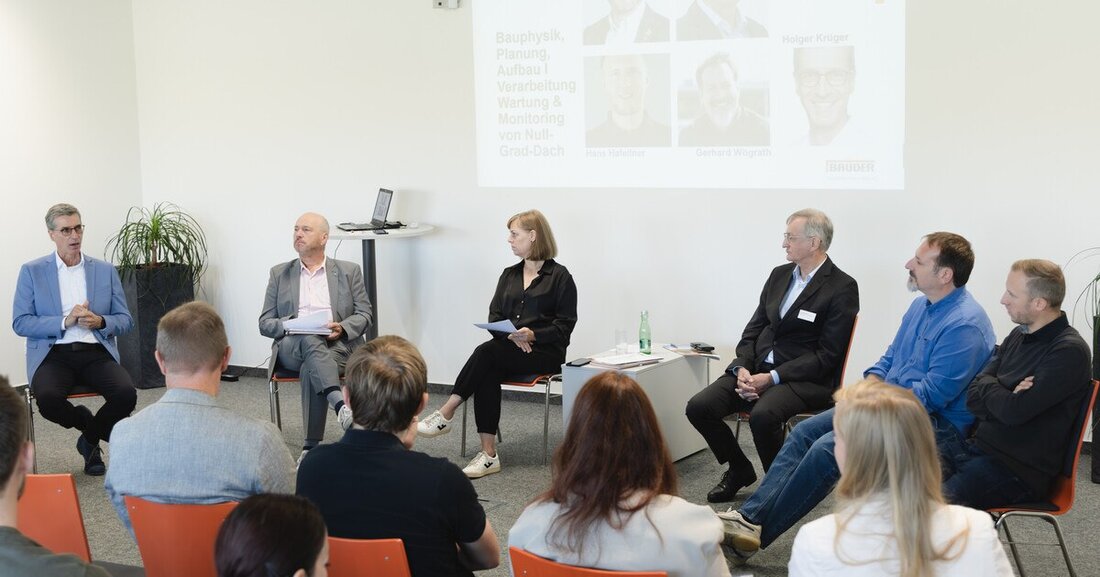 Im zweiten Teil unseres Experten-Talks ging es um Planung, Aufbau, Verarbeitung, Wartung und Monitoring von Null-Grad-Dächern.